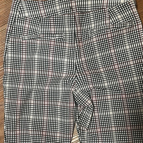 Stylish Plaid Pants Elastic Wide Waist Band Size Small Classy - Picture 6 of 9